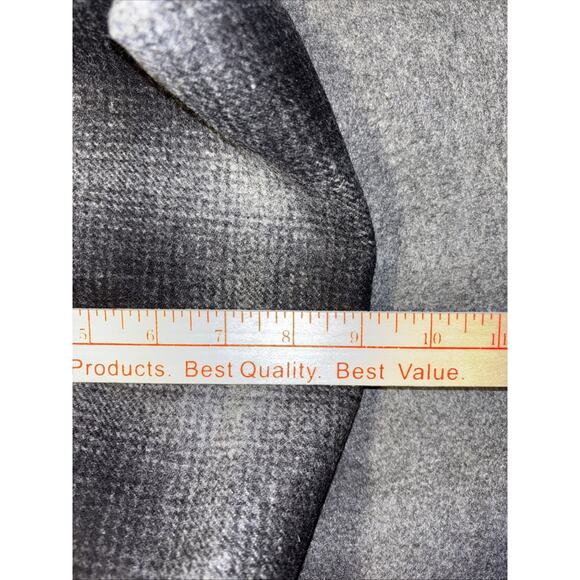 Stormy Kromer Wool Plaid Pouch Large Carbon Black And Gray NWT 13x9x4 - Picture 4 of 7